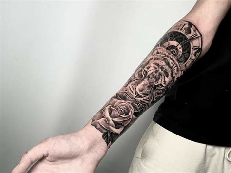 tiger forearm tattoo